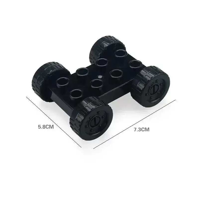 Big Building Blocks Compatible With Large Bricks Road Plates Car Parking Fuel Station Traffic Educational Toys For Kids