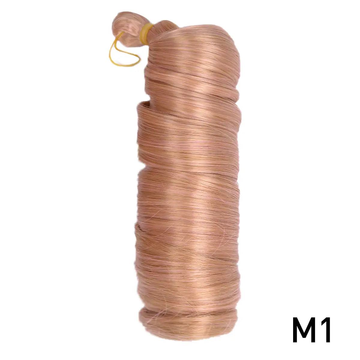 French Curls Braiding Hair 24in synthetic spiral curls bundle in peach-blonde color