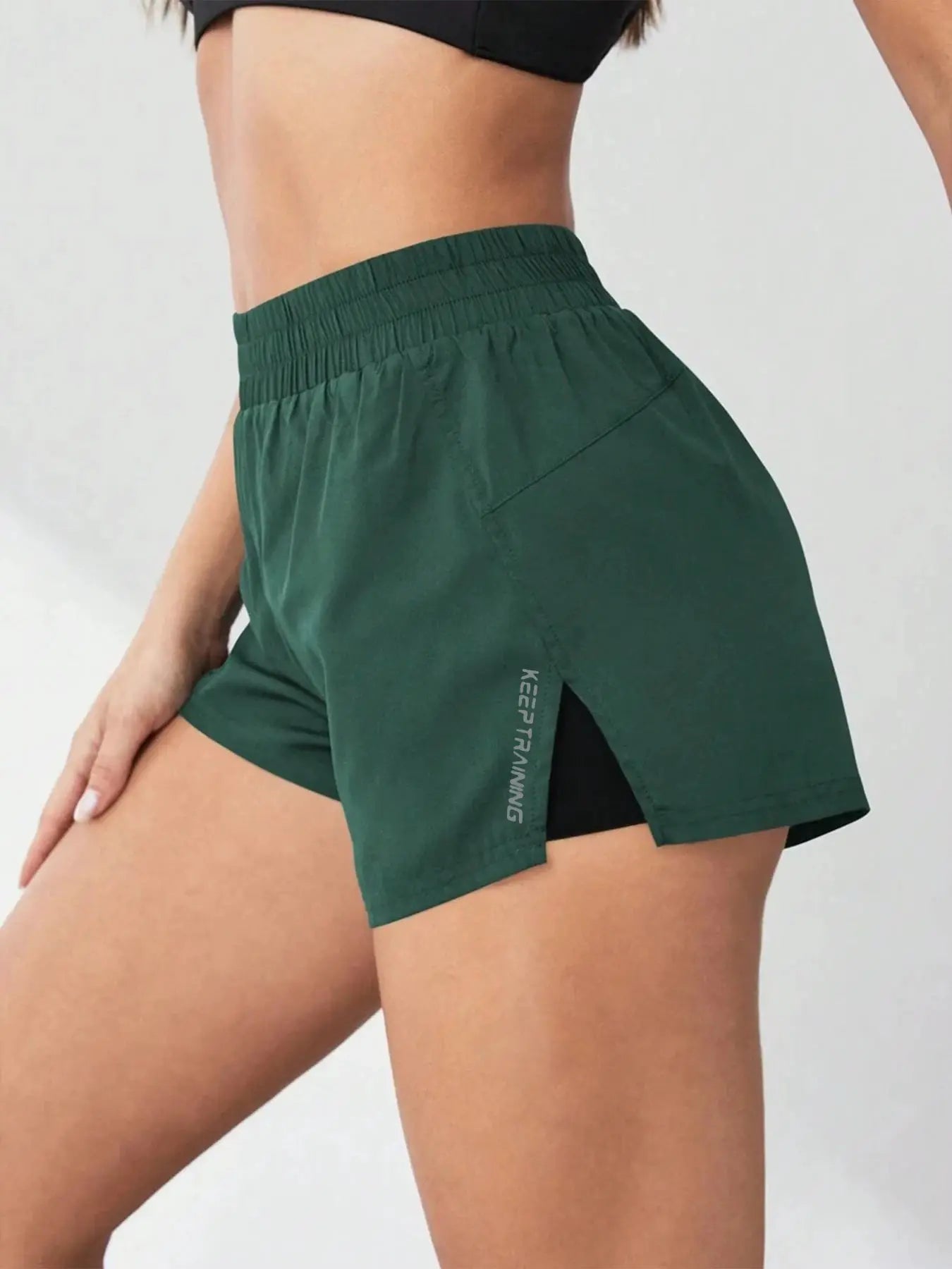 ZenActive Faux Two Piece Anti-Exposure Yoga Shorts Women Ultra Slim Fit for Running Yoga Tennis