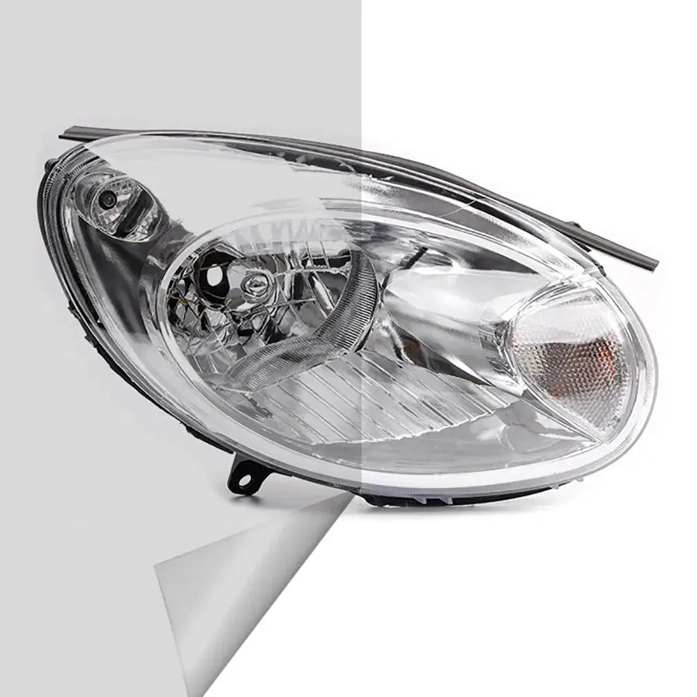 Clear headlight covering film for cars; transparent vinyl, 30x120 cm.