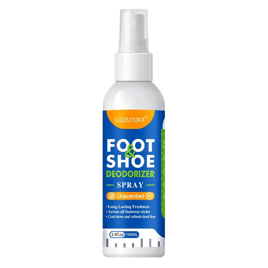 100ml Foot And Shoe Deodorizer Spray Lemon Scent Antibacterial Odor Neutralizer For Shoes And Feet