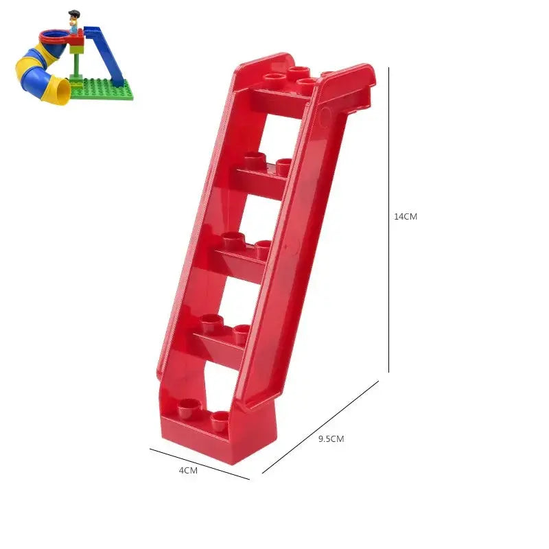 Big Building Blocks Duplo Compatible Large Brick Ferris Wheel Seesaw Slide Swing Educational Toy For Kids