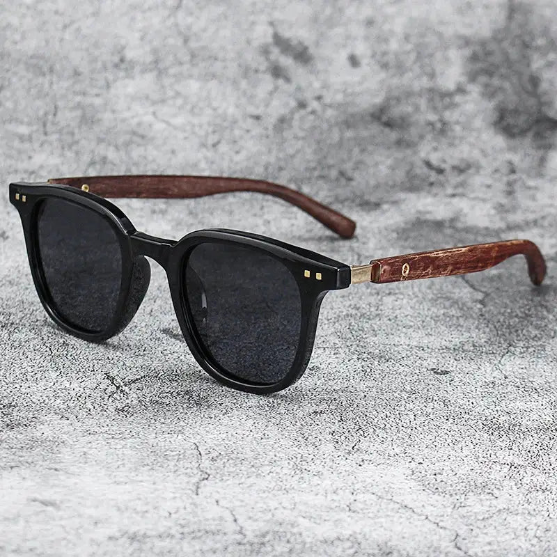 VintageSun Unisex Square Sunglasses Durable Plastic Frame With Mirror Coated Lenses For Driving And Daily Wear