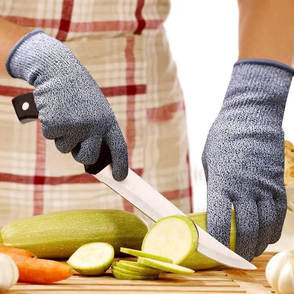 Grade 5 Cut Resistant Gloves HPPE Kitchen Scratch Resistant Glass Cutting Garden Protection For Gardeners