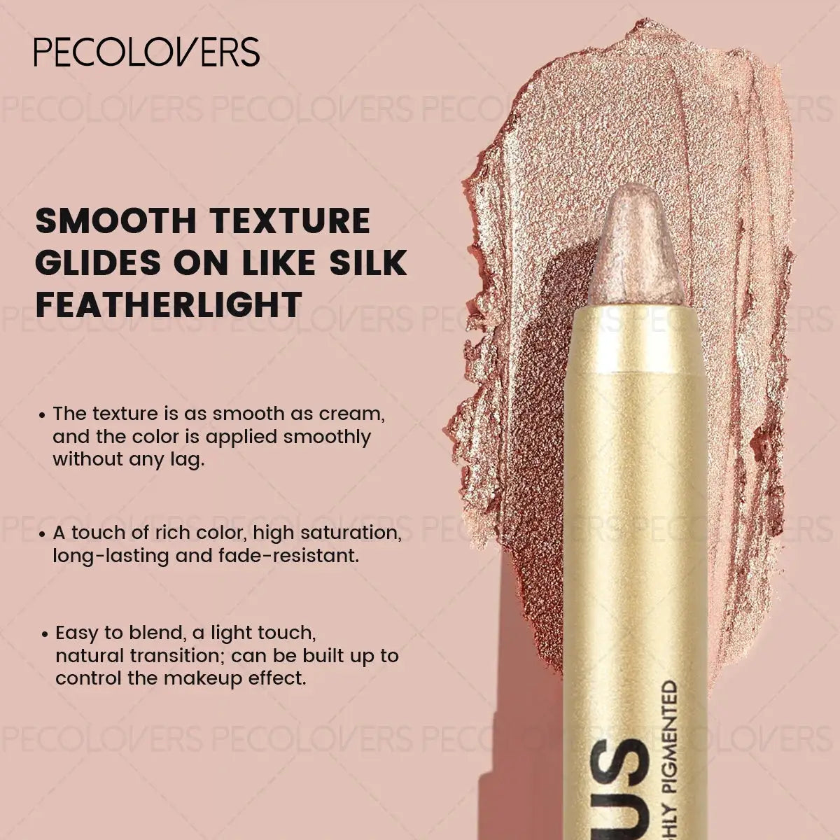 LuxeHue Dual Ended Eyeshadow Stick Glitter And Matte Finishes Smudge Proof Waterproof All Day Wear