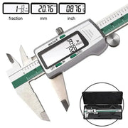 ET50 150mm Stainless Steel Digital Caliper 6 Inch High Precision 0.01mm Fractional Inch Woodworking Thickness Gauge