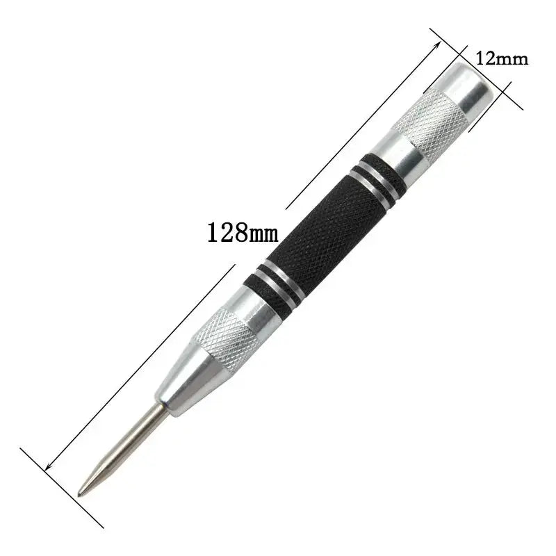 Two Piece Auto Center Punch Set Spring Type Automatic Center Punch Glass Breaker Window Breaker Centering Punch Tool