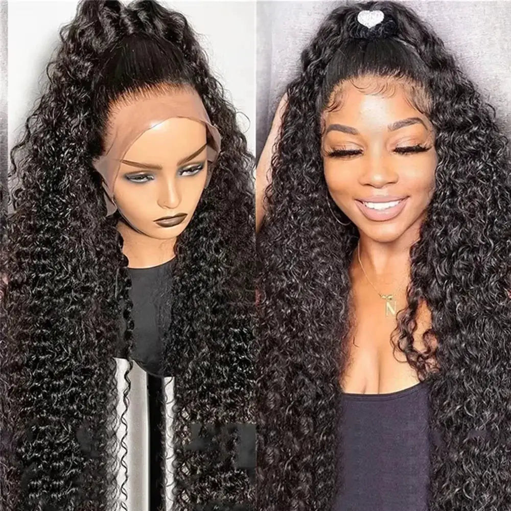 Burmese Raw 250 Density 30 Inch Deep Wave Curly HD Lace Front Wig 13x6 13x4 Glueless Closure For Women Human Hair