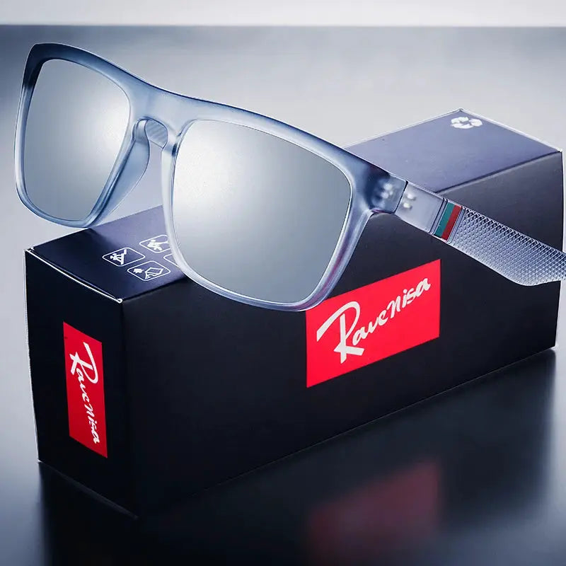 Unisex Vintage Square Polarized Sunglasses UV400 Protection For Driving And Fishing