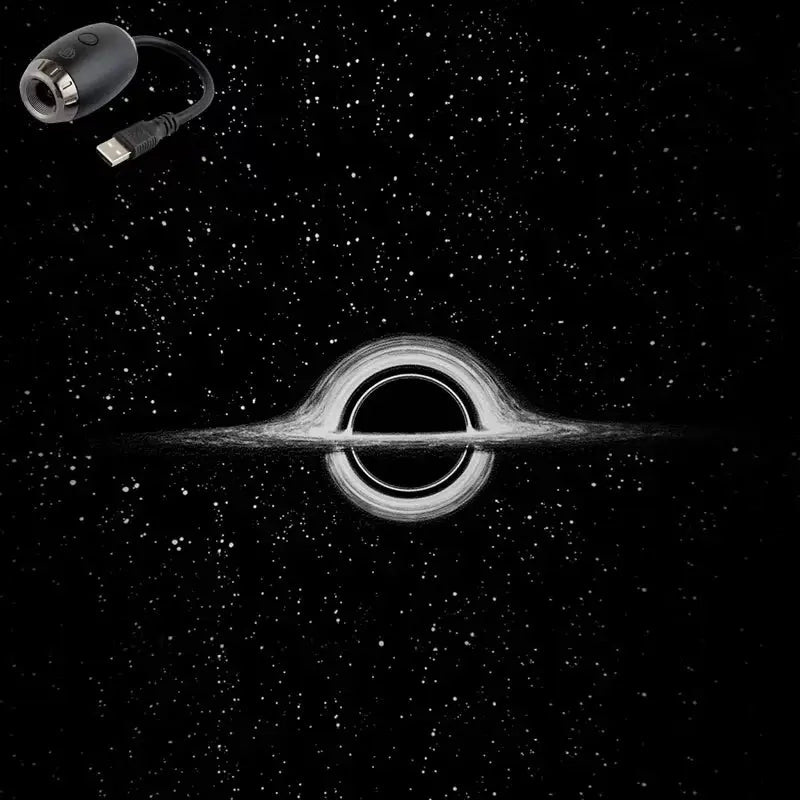 USB Car Atmosphere Projector Light Starry Sky Saturn Galaxy Ambience