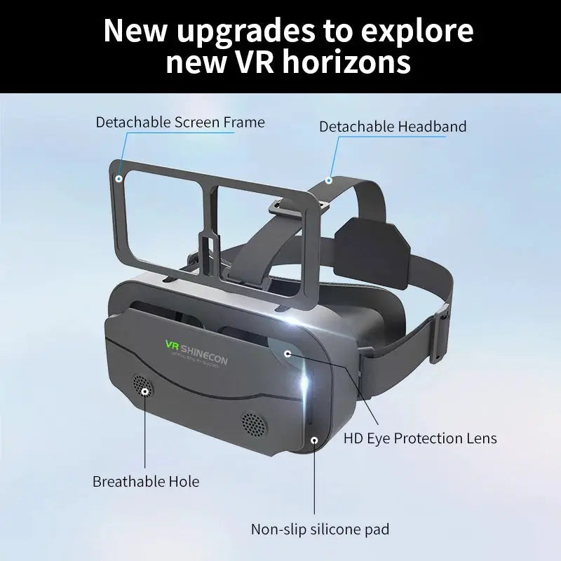 VR Glasses Virtual Reality Headset For Smartphones With 3D Lenses Smart Goggles Game Accessory