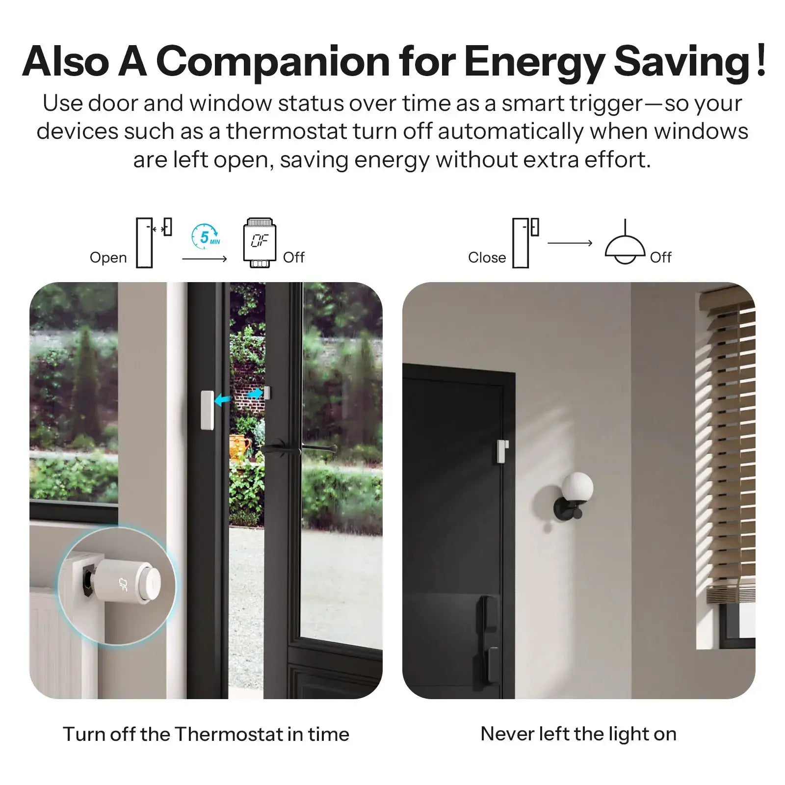 SONOFF SNZB-04PR2 SenseGuard DW Gen2 Zigbee door/window sensor, white, tamper alerts