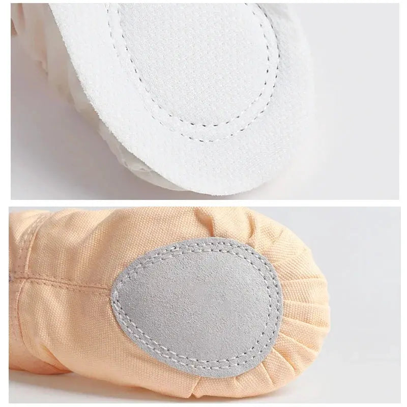 Canvas Ballet Shoes For Women Girls Children And Adults Split Sole Dance Slippers For Ballet Gymnastics Yoga Training