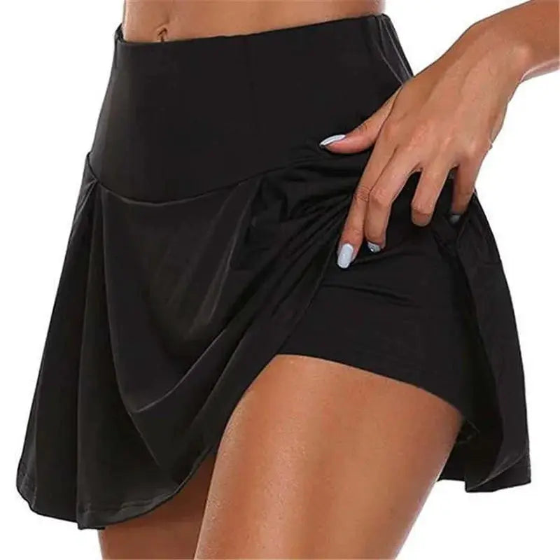 DF Activewear Summer Women Sprints Tennis Dance Fitness Quick Dry High Waist Mini Skirts For Summer Sports