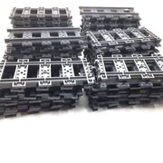 50 Piece City Train Track Set Straight Rails Building Blocks for Kids Compatible with Classic Blocks