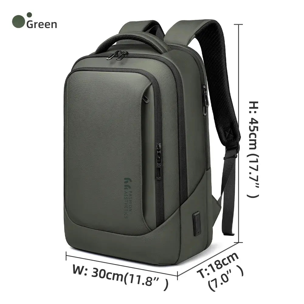HK Men's Designer Laptop Bag Waterproof School Bags for College Boys Male Business Sports Travel Backpack Men With USB Charging - Simples Market