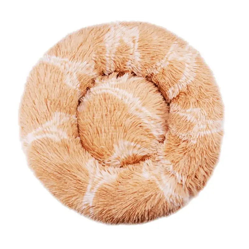 40-90cm Round Pet Bed In 6 Sizes For Large Dogs And Cats Super Soft Plush Bed For Winter Warmth