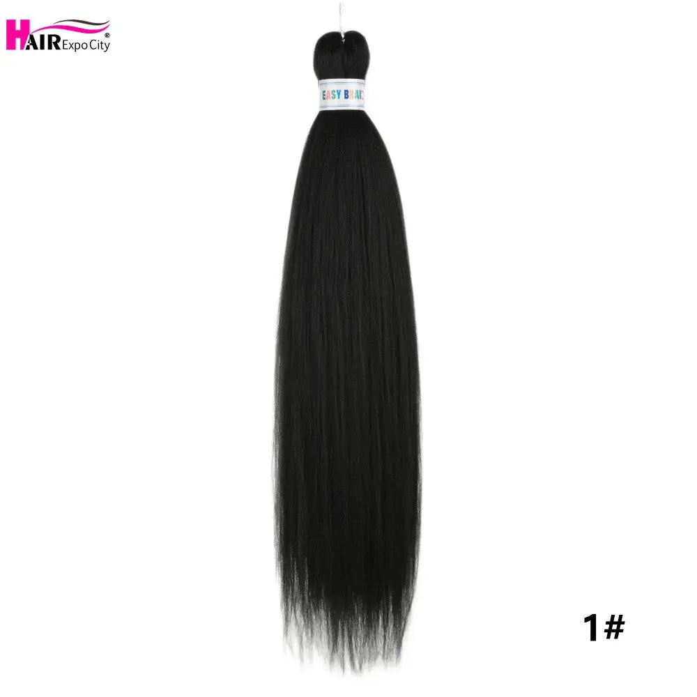 Easy Braids 26in synthetic jumbo braids hair extensions, black, by Simples Market