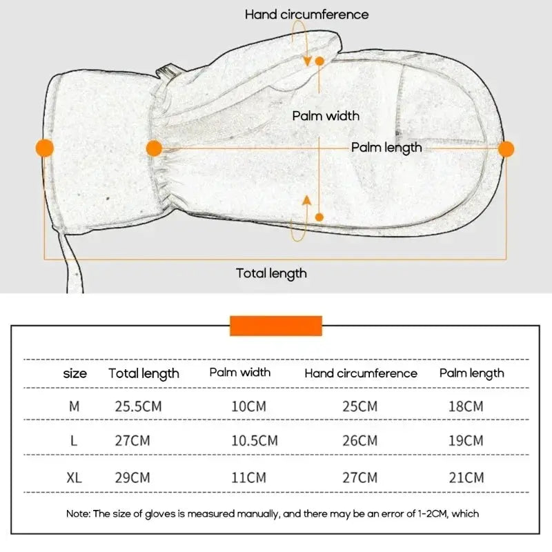 Winter Ski Gloves Waterproof Thermal Touch Screen Snow Gloves Snowmobile Warm Mittens For Men And Women Outdoor Skiing
