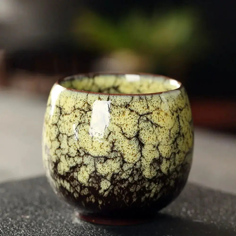 ZenCraft Japanese Style Ceramic Tea Cup Kiln Transformation Glazed Porcelain For Espresso Kung Fu Tea And Coffee
