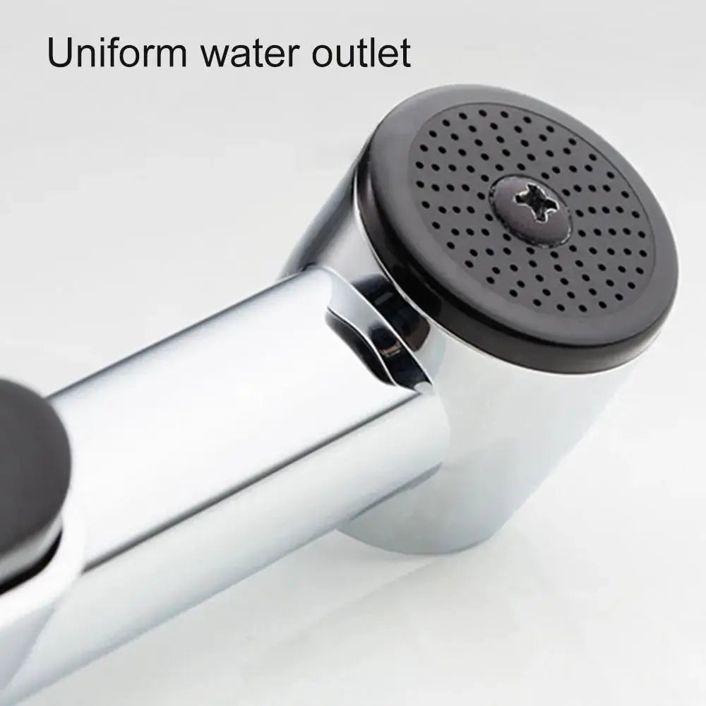 Simples Market handheld hose spray shower head, stainless steel, adjustable bidet sprayer kit.