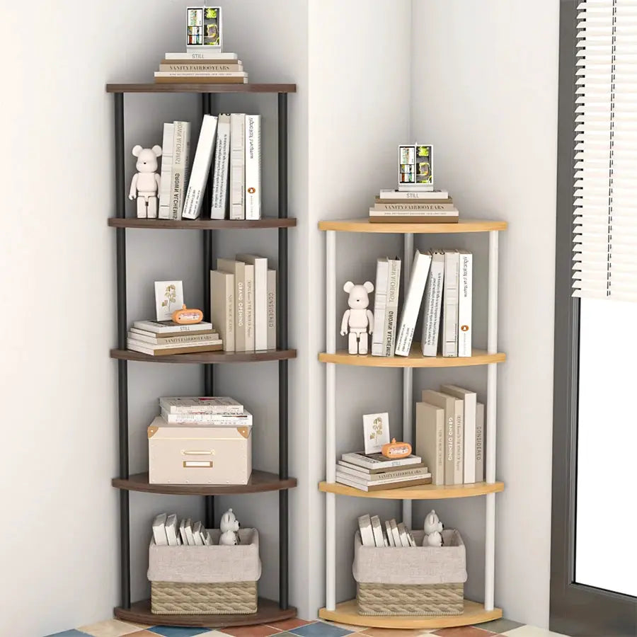 Wall Corner Shelf Storage Rack With Tiers For Living Room Kitchen Bedroom Bookshelf Plant And Flower Display 3 4 5 6