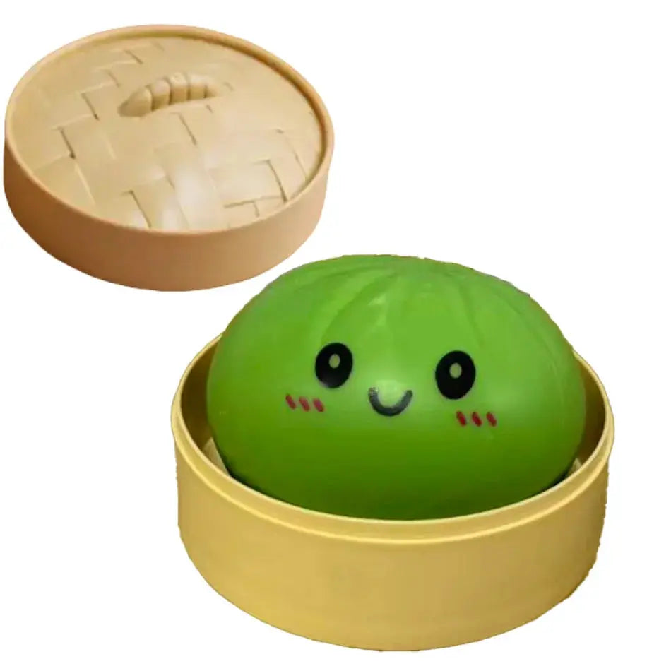 Dumpling Squishies Cute Colorful Bun Toy Slow Rising Stress Relief Fidget for Kids and Adults Anti Anxiety Gift