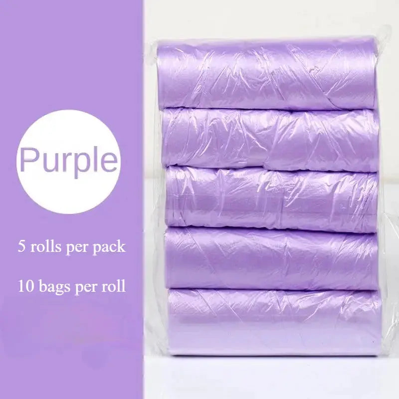5 Rolls Pack Small Disposable Trash Bags For Kitchen Cleanup And Household Waste Bags