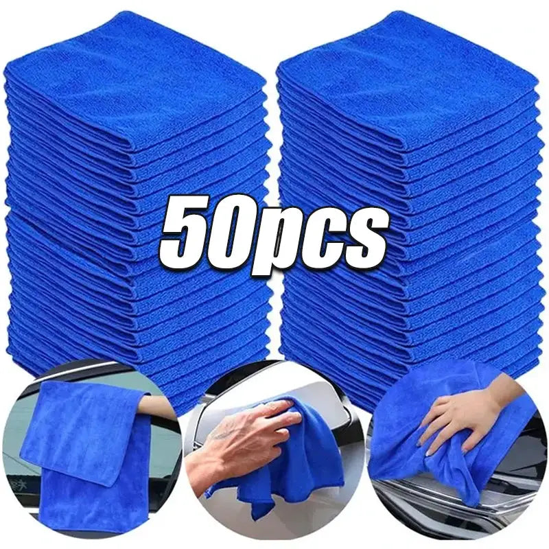ProDetail Microfiber Towels 10 Pack Ultra Soft Absorbent Cloths For Car Wash Drying And Streak Free Shine