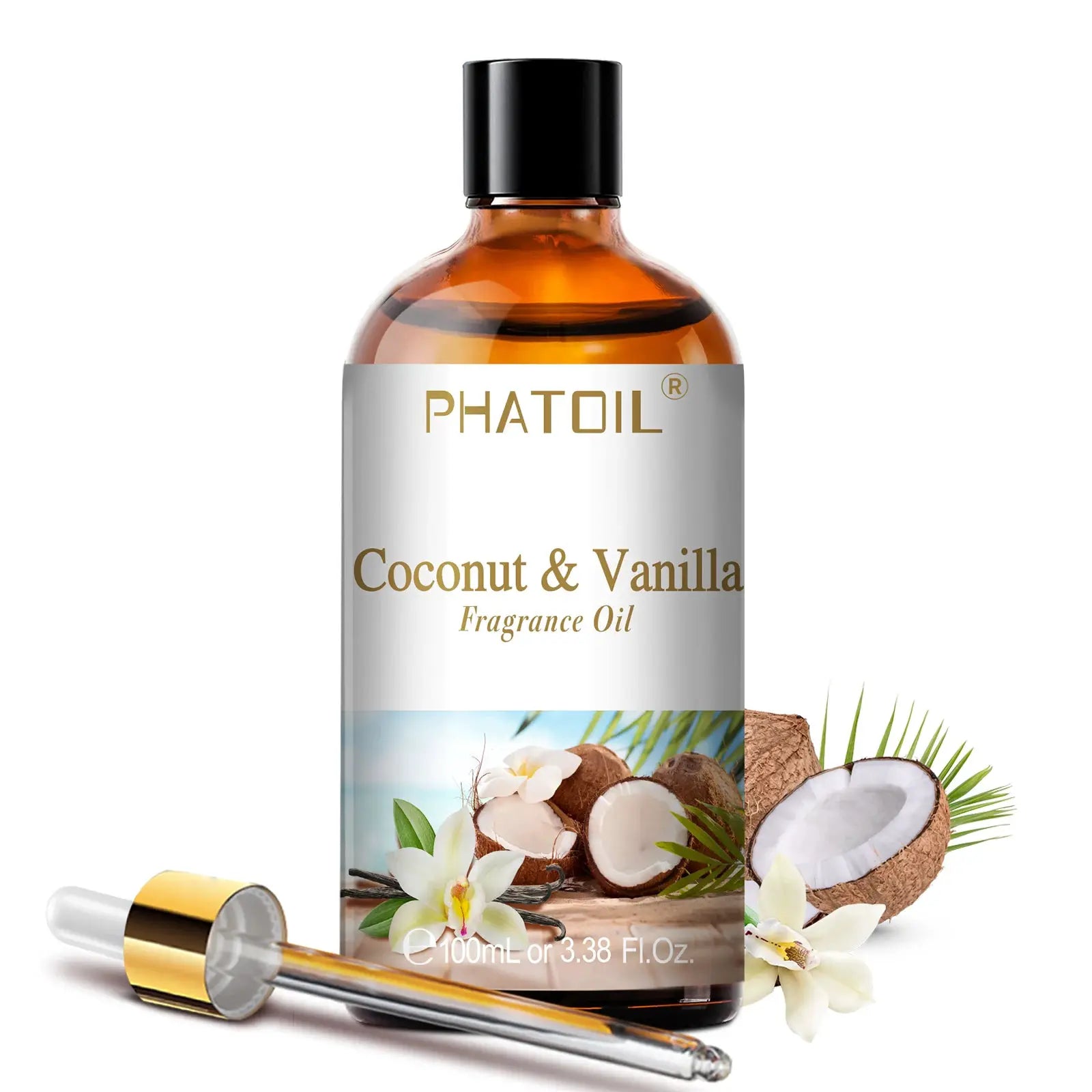 PHATOIL 100ml Aromatherapy Fragrance Oil Coconut Vanilla Strawberry Cherry Lemon For Diffuser Candle Making 1 2 3 Pack
