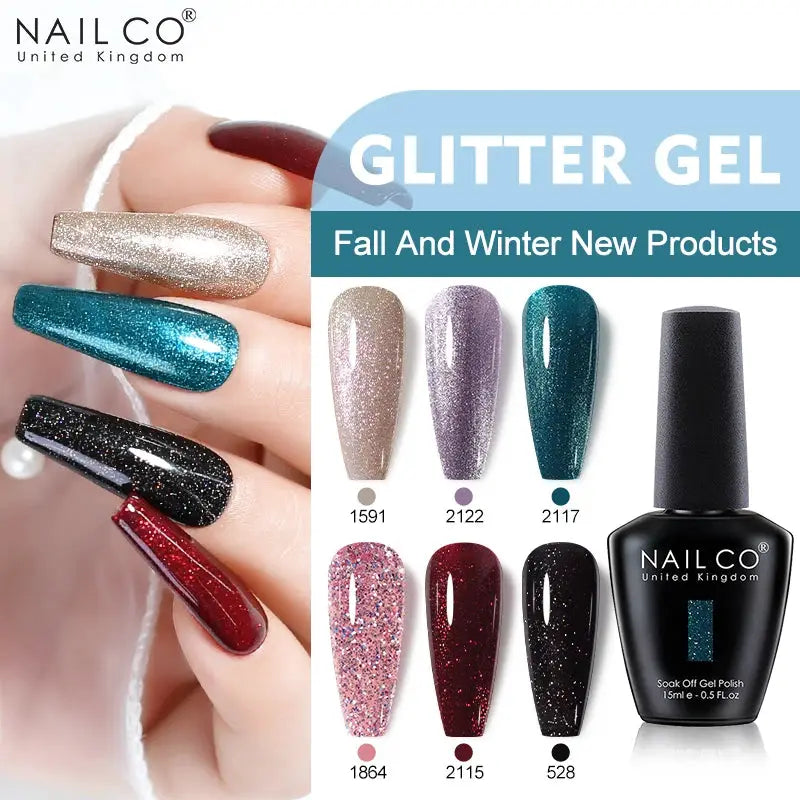 NAILCO 283 Colors Gel Nail Polish Kit Ultra Long Lasting UV Gel Varnish With 30 Day Shine