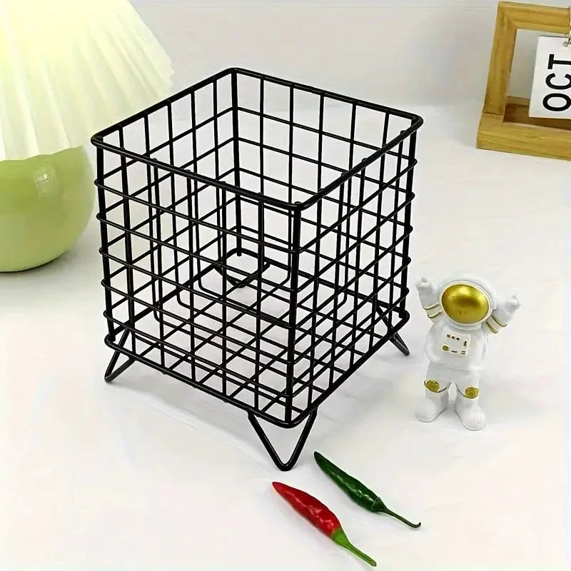 Metal Desk Storage Basket For Office Organization Durable Multi Functional Shelf Basket