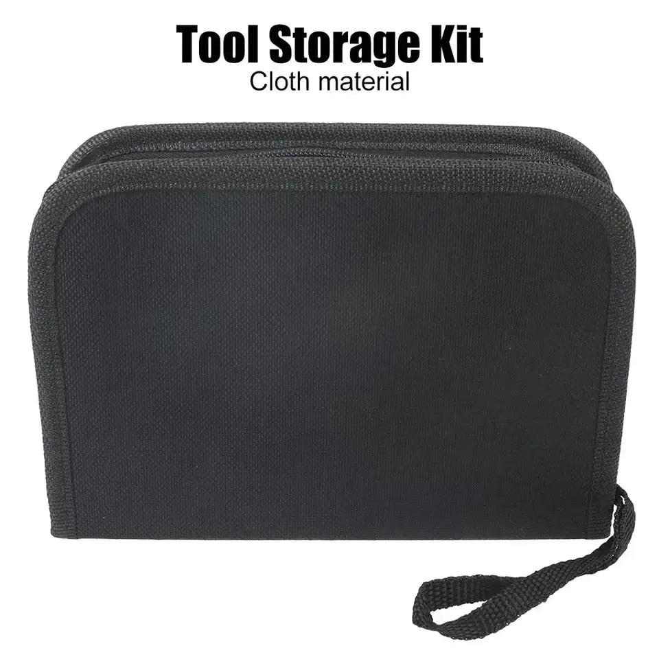 Simples Market Tyre Repair Kit 45pcs in black cloth storage case with strap