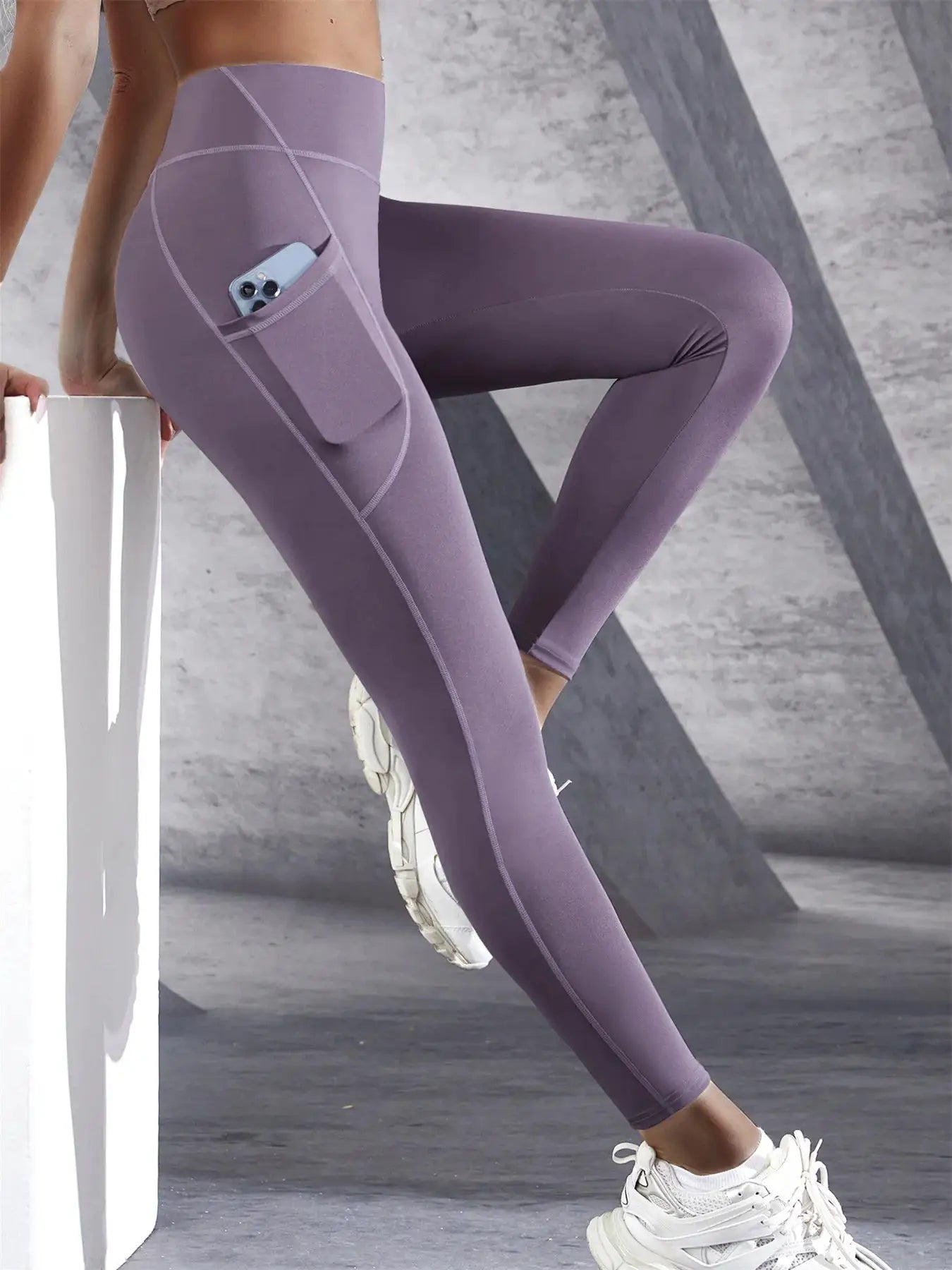 ZenFlex High Waist Yoga Leggings With Pockets Push Up Design For Flattering Shape For Running And Fitness