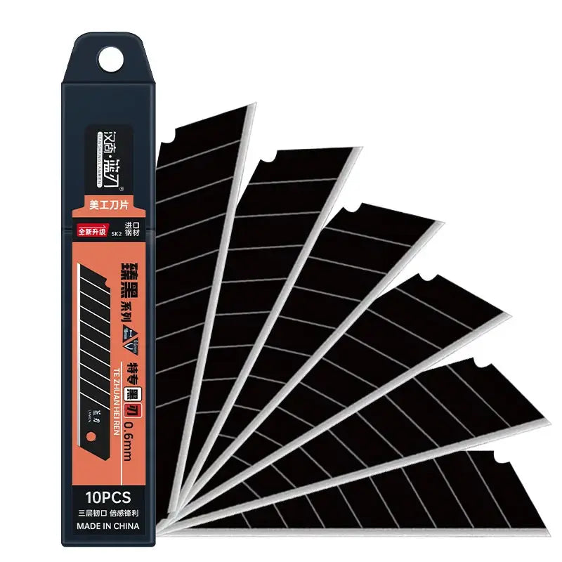 DTBD Carbon Steel Utility Knife Blades 100mm By 18mm Replacement Blades For DIY Carving Office And School
