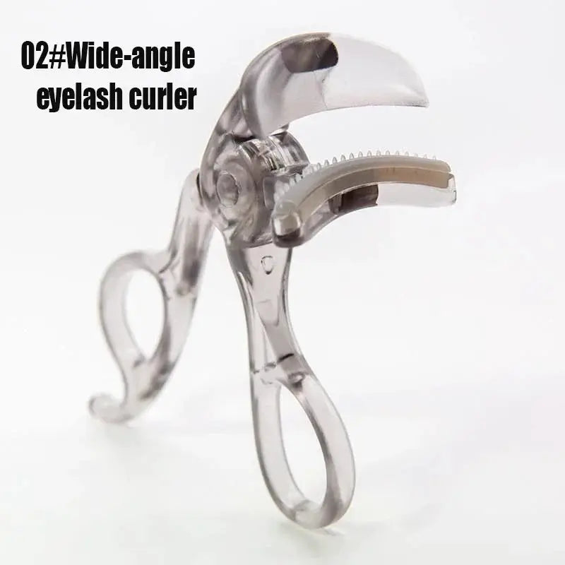 Dual Type Eyelash Curler With Comb Wide And Partial Clip Options Waterproof Long Lasting Natural Curl Unisex Certified