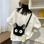 Homefish Japanese Style Plush Cartoon Shoulder Bag Compact Crossbody For Phone And Purse