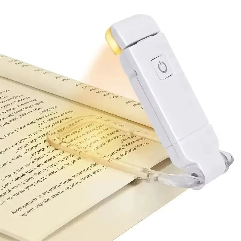 Mini Reading Clip Light USB Charging LED Night Light With Adjustable Brightness And Eye Protection Portable Book Lamp