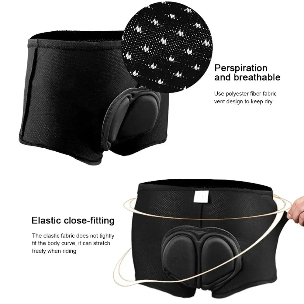 FVXVXV 1PCS men's cycling shorts by Simples Market, black with 4D padded MTB pad, breathable quick-dry fabric.