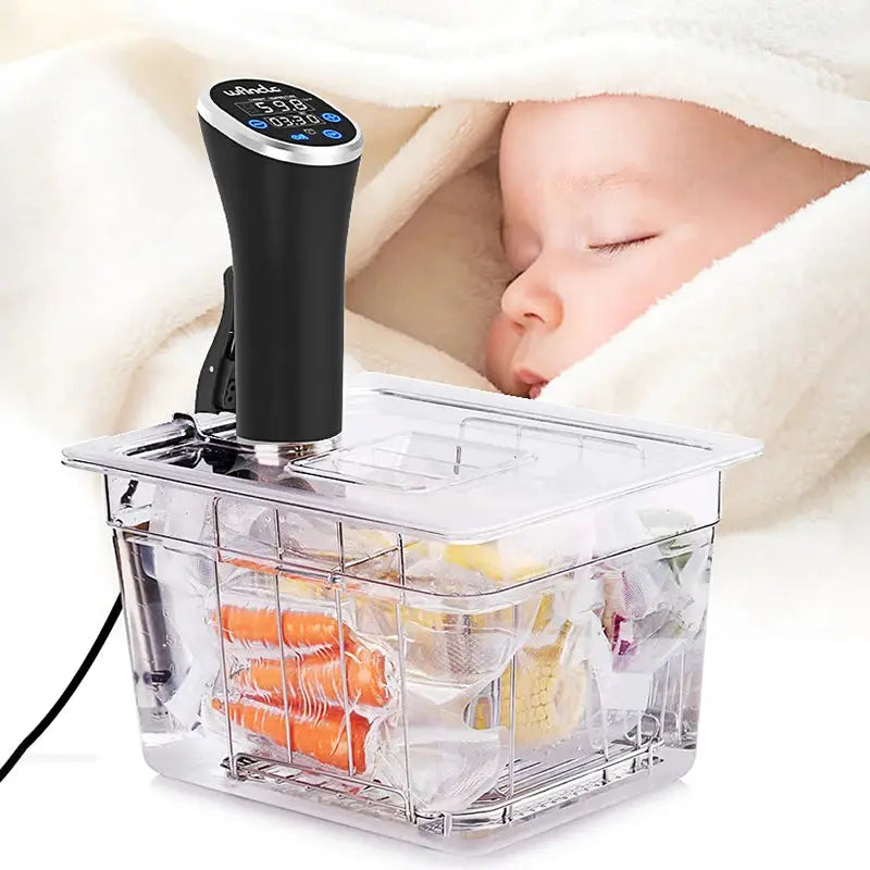 Wancle 1100W Sous Vide Immersion Circulator With LCD Touch Display IPX7 Waterproof Precise Vacuum Cooking