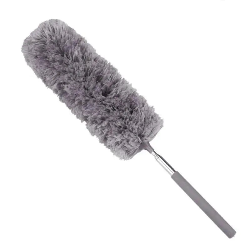 Retractable Duster With Stainless Steel Long Handle And Microfiber Dusting Head For Car And Home Cleaning