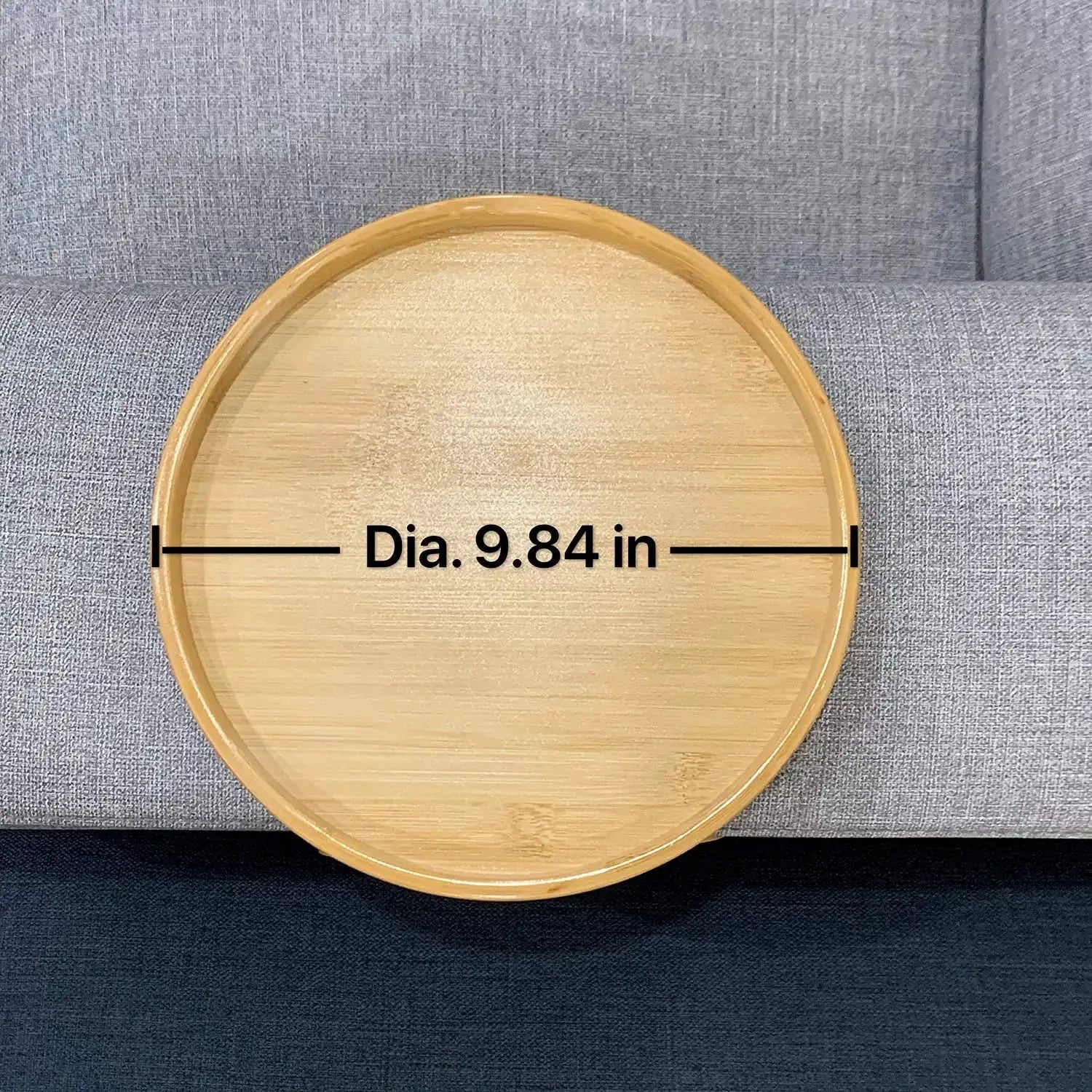 Natural Wooden Sofa Tray Table Clip On Armrest Tray For Remote Control TV Coffee And Snacks