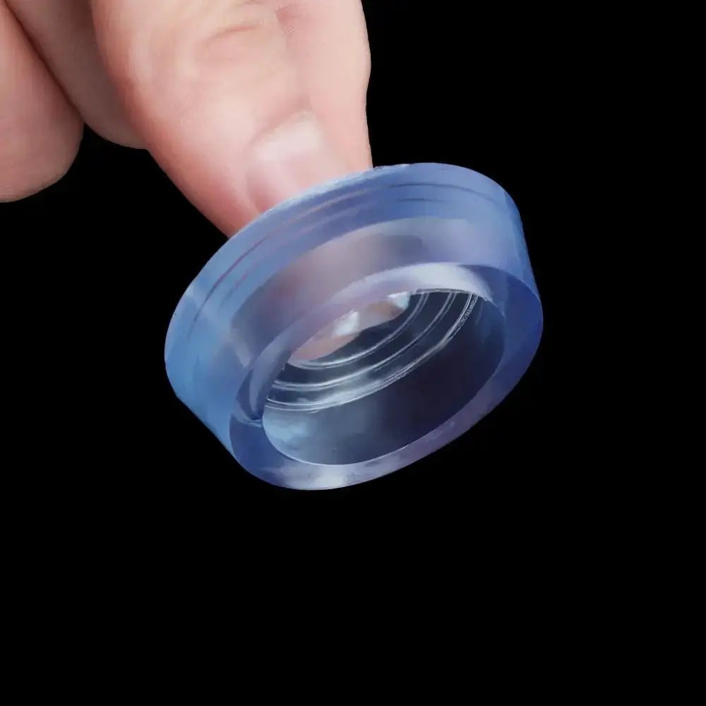 Round blue silicone sink plug with leakage-proof drain stopper for washroom or kitchen
