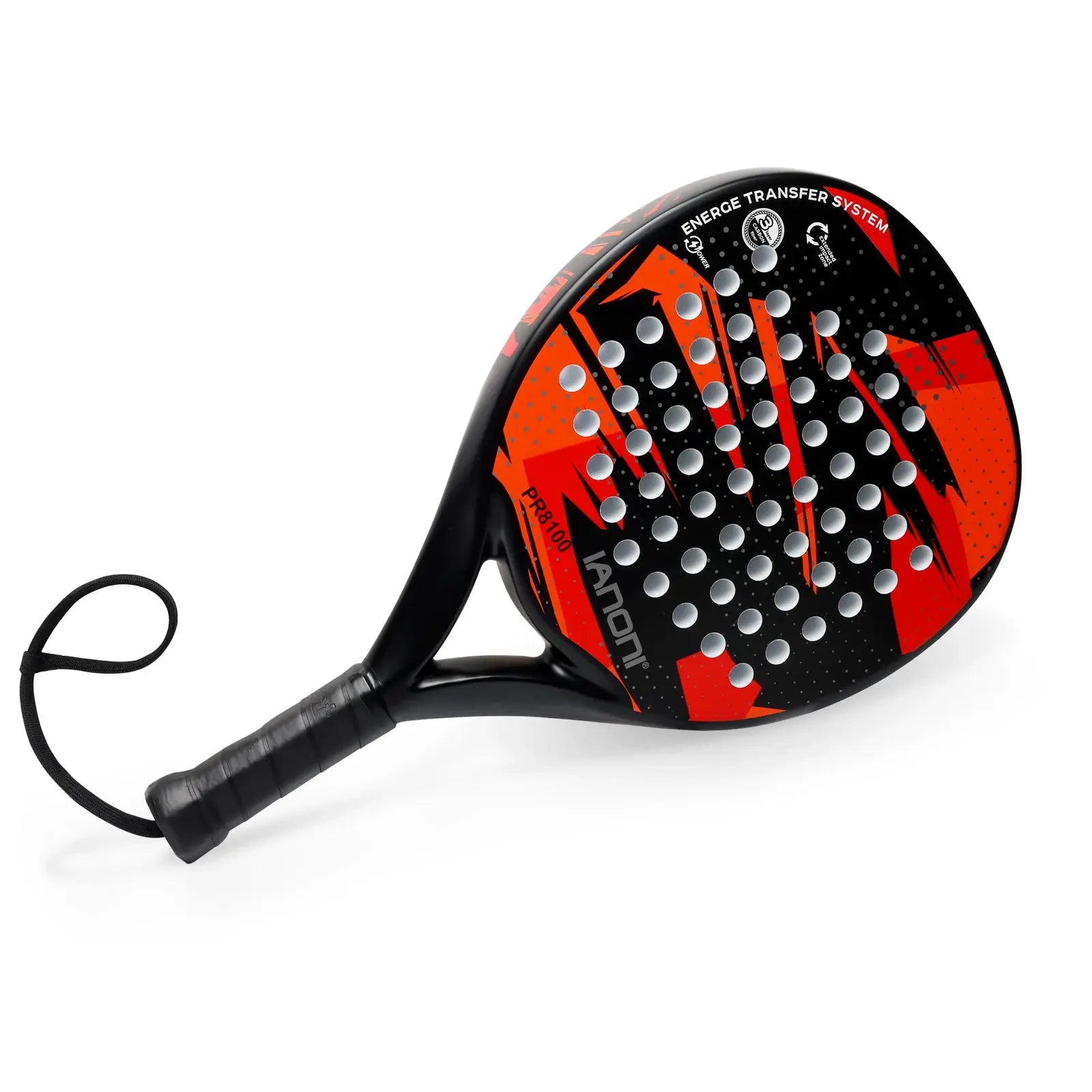 IANONI Padel Racket Carbon Fiber Surface With EVA Memory Flex Foam Core Lightweight Racquet