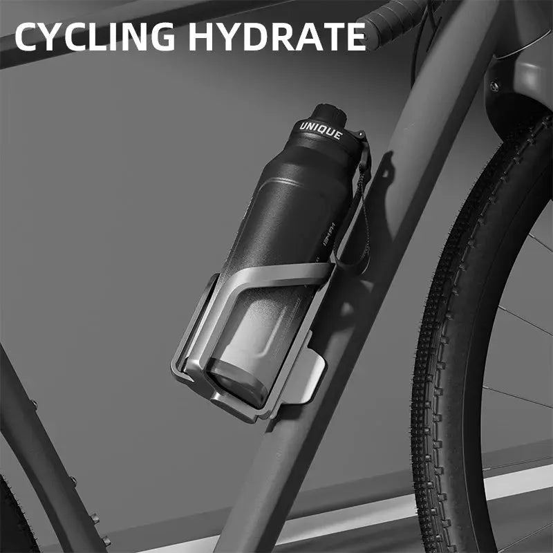 1L Insulated Stainless Steel Water Bottle Vacuum Flask With Handle