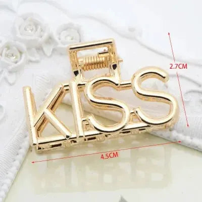 LuxeHair Geometric Metal Hair Claw Clip For Women And Girls Elegant Minimal Design For Secure Hold