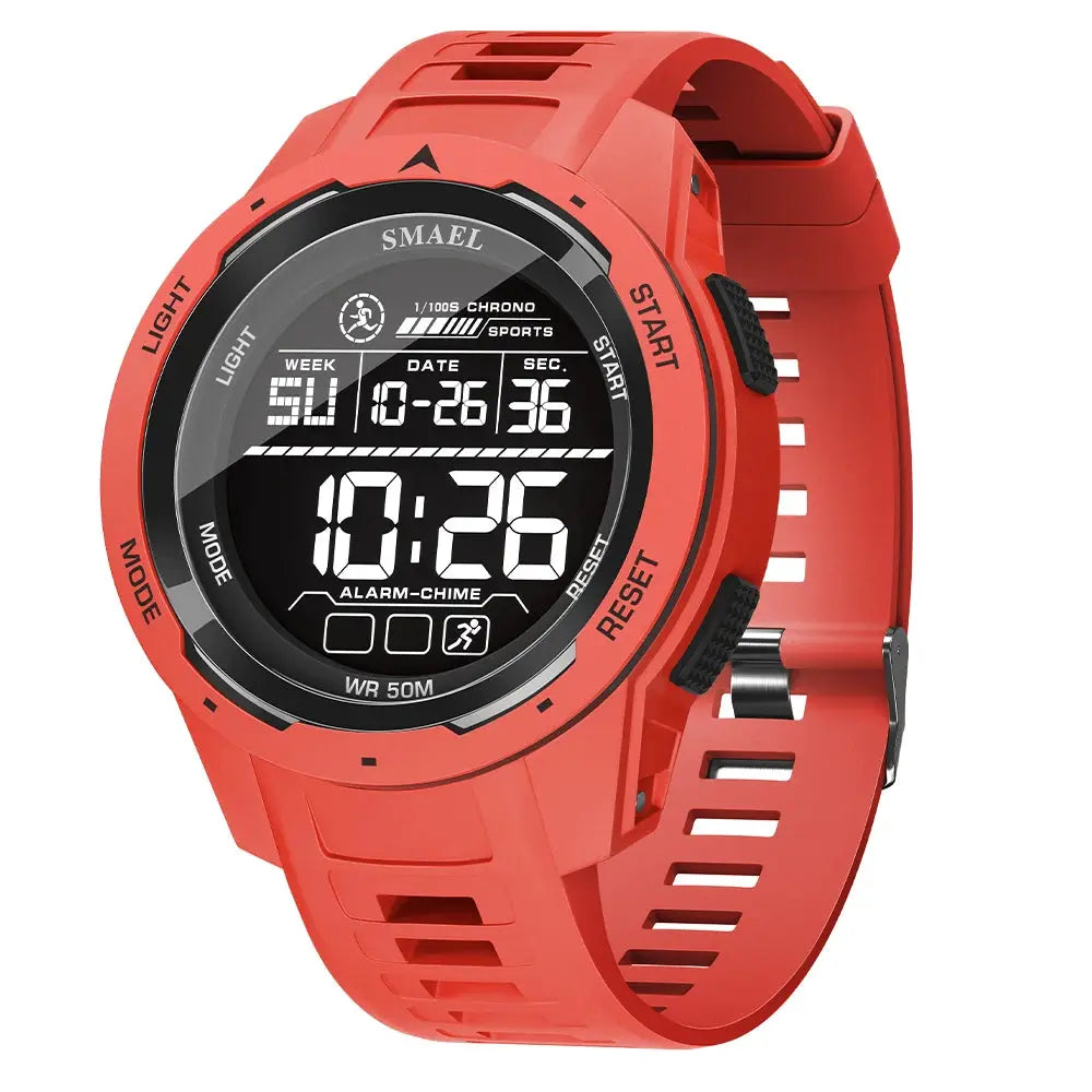 SMAEL 8105 Digital Watch For Men 50 Meter Waterproof Sports LED Backlight Stopwatch