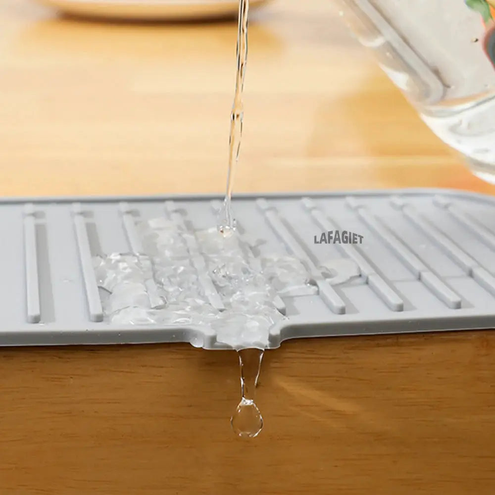 Silicone Drainage Pad For Bathroom And Kitchen Sink Drip Mat Splash Proof Draining Pad Table Heat Insulation Protector