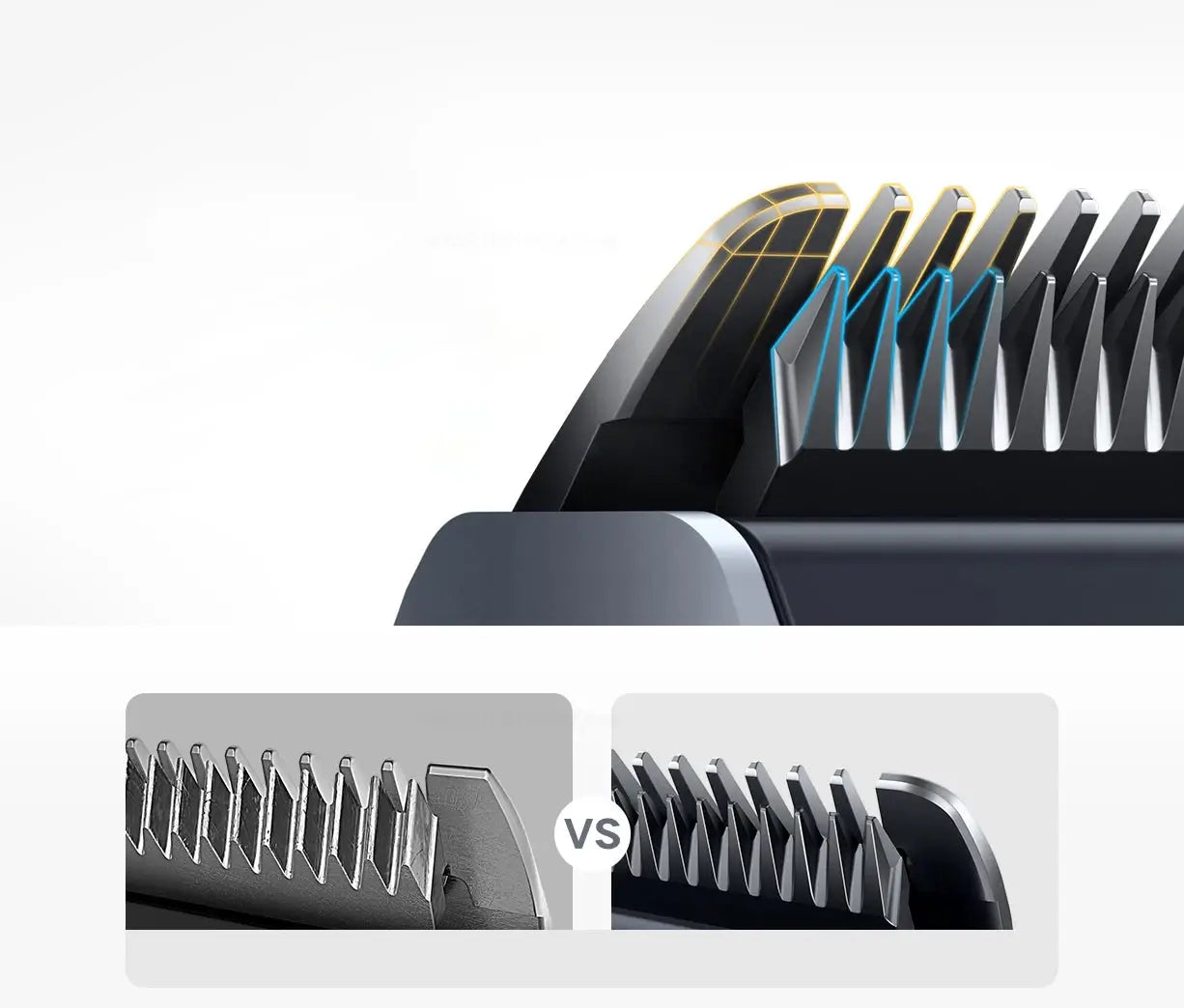 MIJIA Hair Clipper 2 with titanium alloy blades, dark gray rechargeable barber trimmer by Simples Market