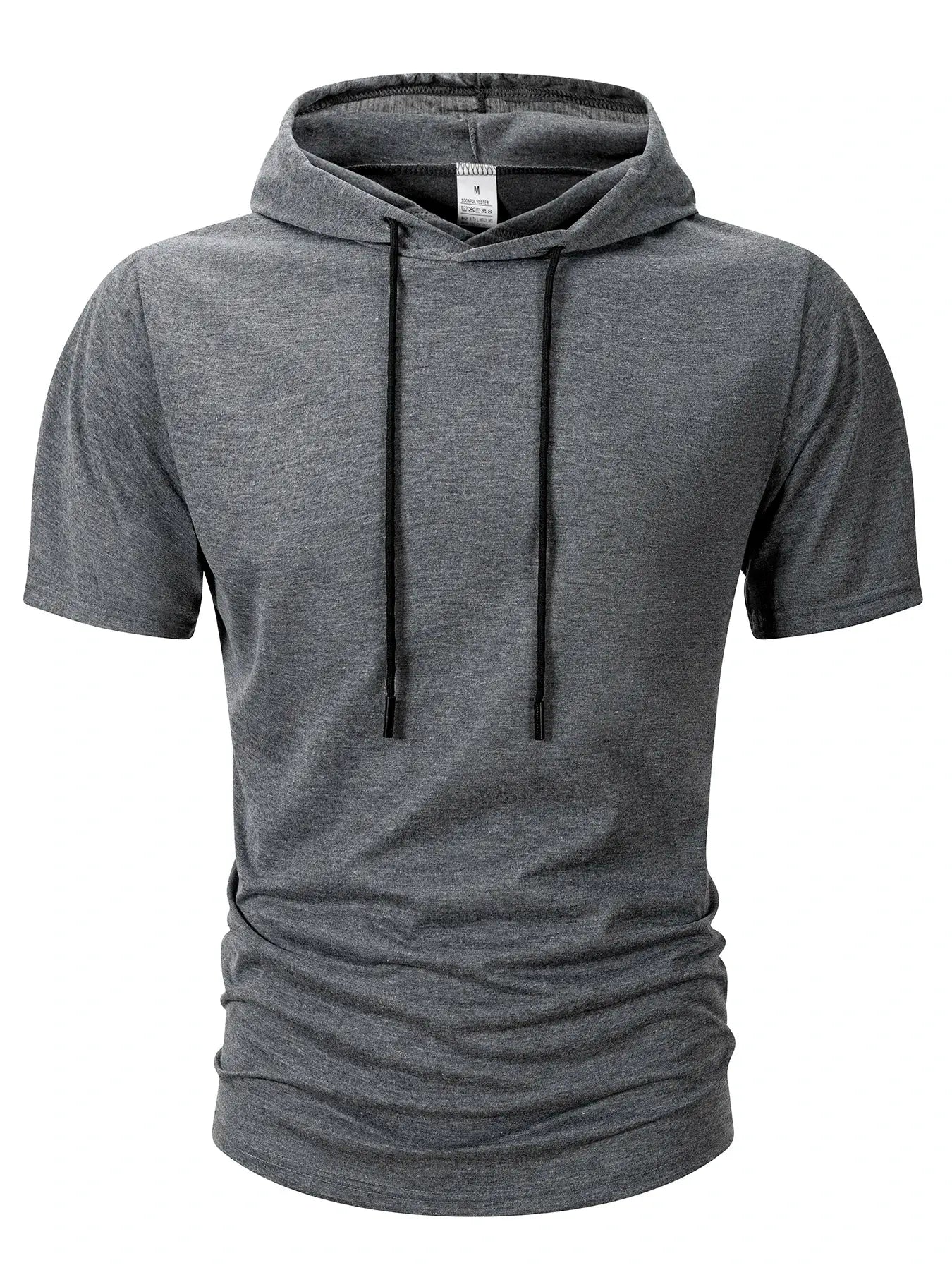 Men's Hooded T Shirt Lightweight Breathable Moisture Wicking Summer Casual Fitness Top